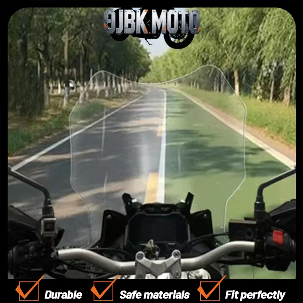 Motorcycle for Voge 300DS DS300 special front windshield heightened wind deflector windproof suitable for VOGE 300DS