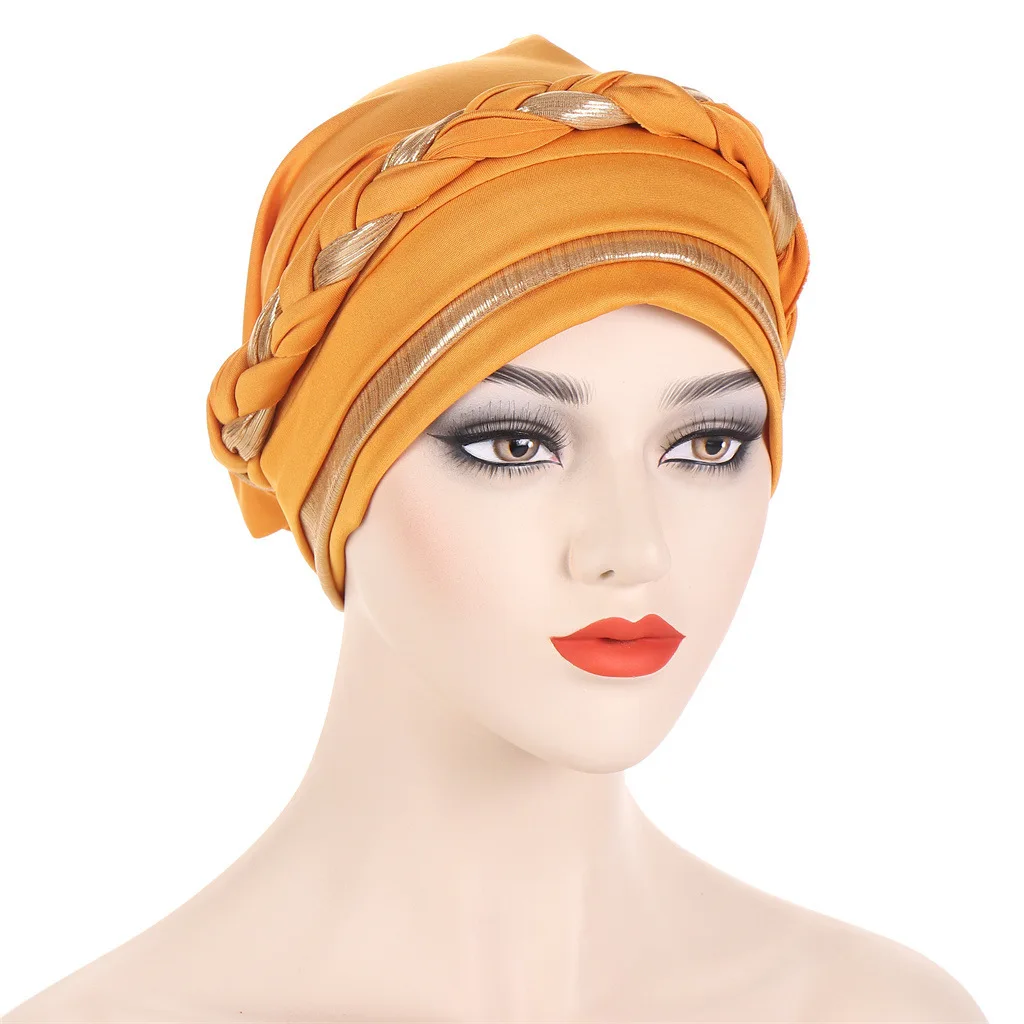 Braid  Milk Silk Polyester Prayer  Wraps Hijab  Women Muslim  Islamic  Turban