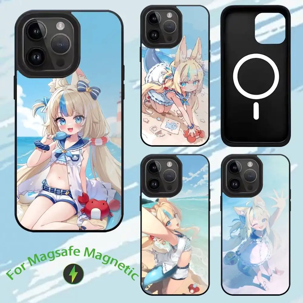 Capa de telefone S-Sameko Saba para iPhone17,16,15,14,13,12,11,Plus,Pro,Max para capa de carregamento sem fio Magsafe