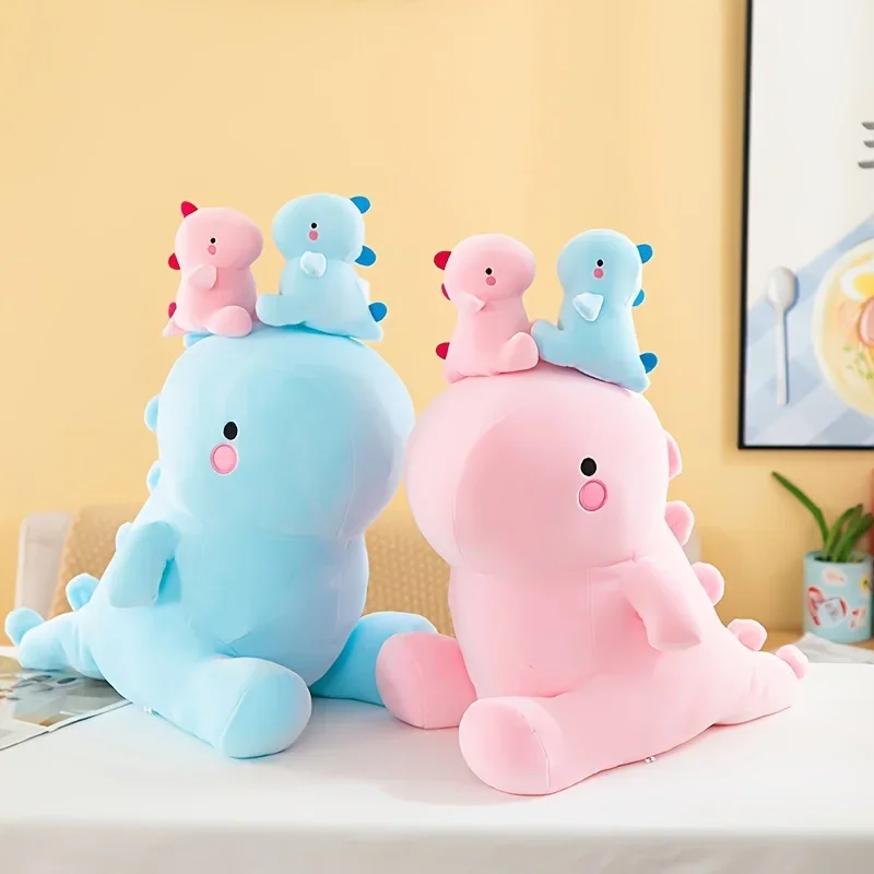 3 Pcs Dinosaur Plush Toy Stuffed Plush Dinosaur Pillow Large Mother and Child Dinosaur Doll Plushies Birthday Gifts for Kids