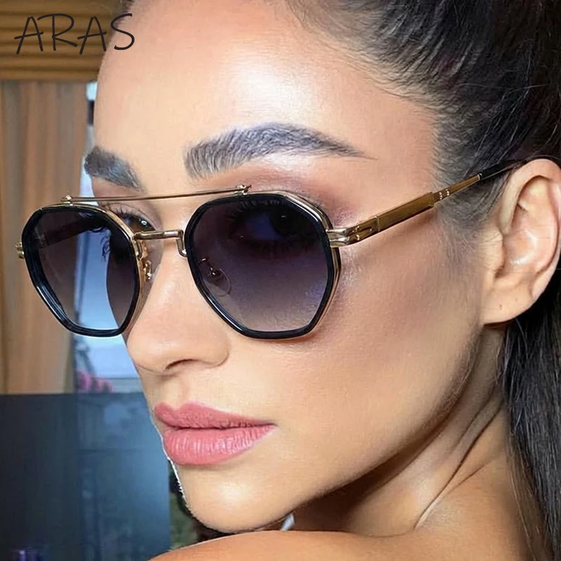 

Vintage Square Sunglasses Women 2026 Luxury Brand Polygon Metal Frame Double Bridge Sun Glasses For Lady Outdoor Fashion Shades
