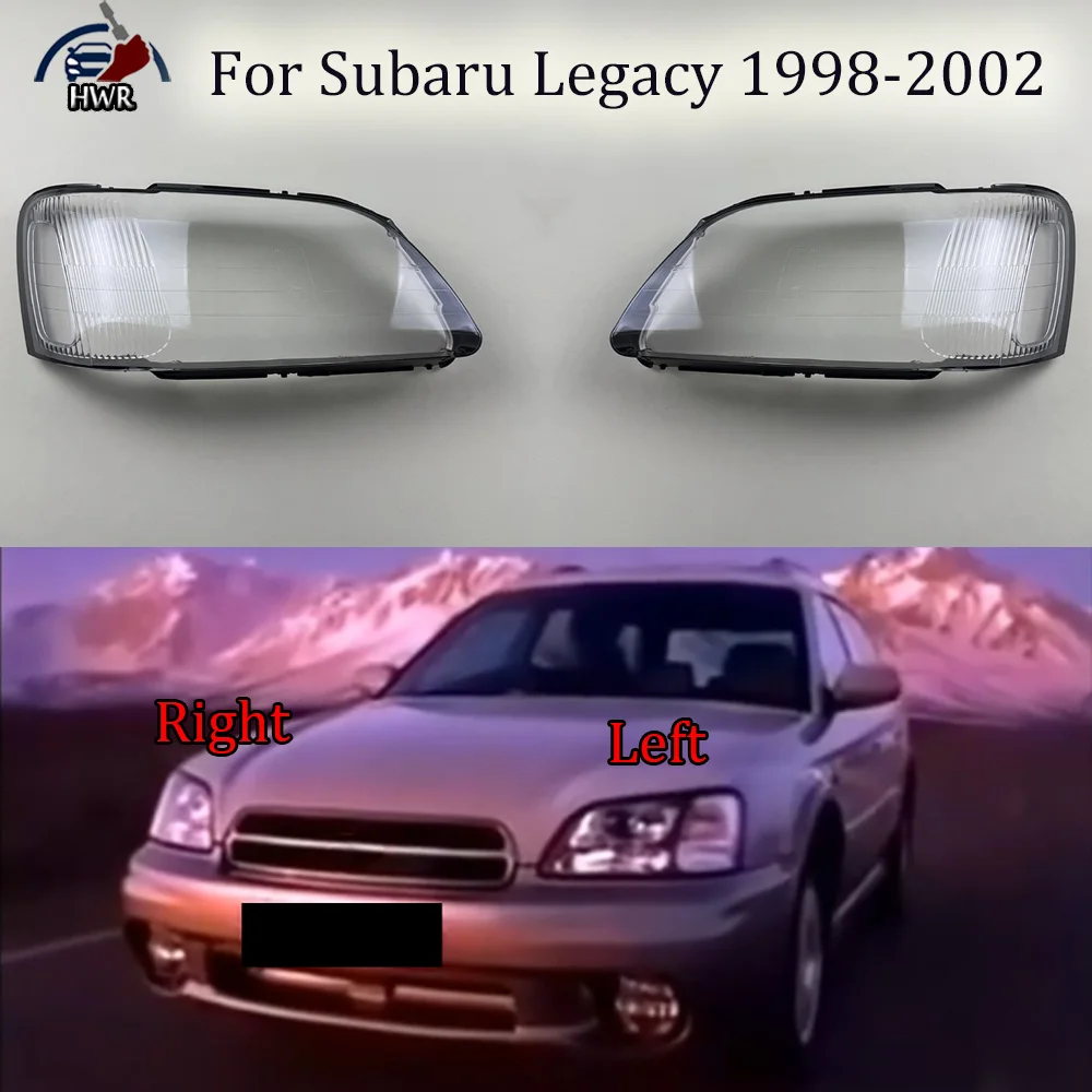 

For Subaru Legacy 1998 1999 2000 2001 2002 Headlights Shade Transparent Mask Cover Lens Lampshdade Headlamp Shell Plexiglass
