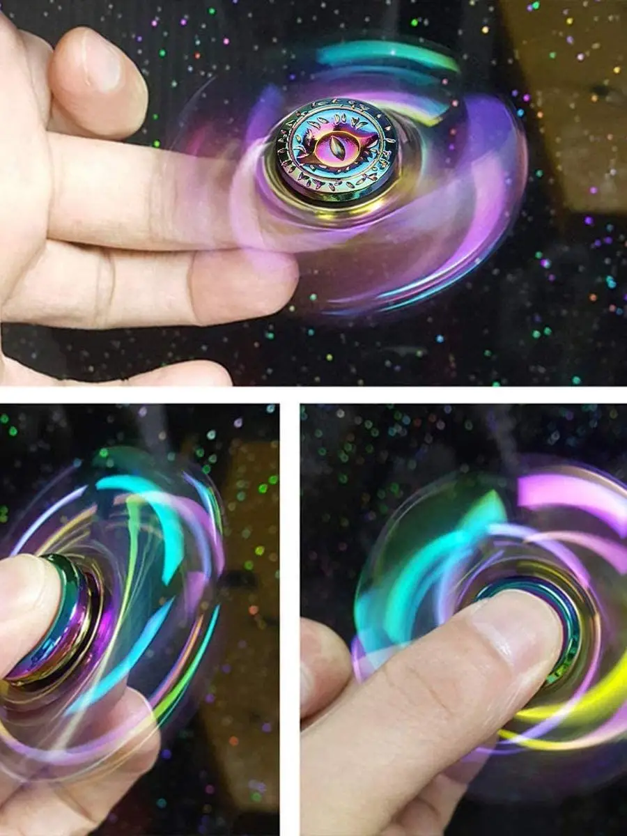 Dragon Wings Eye Tri Fidget Spinner Handspinner aus Metall, geräuscharmes, hochgeschwindigkeitsfokusspielzeug mit selbstschmierendem Stahllager – Detail 3