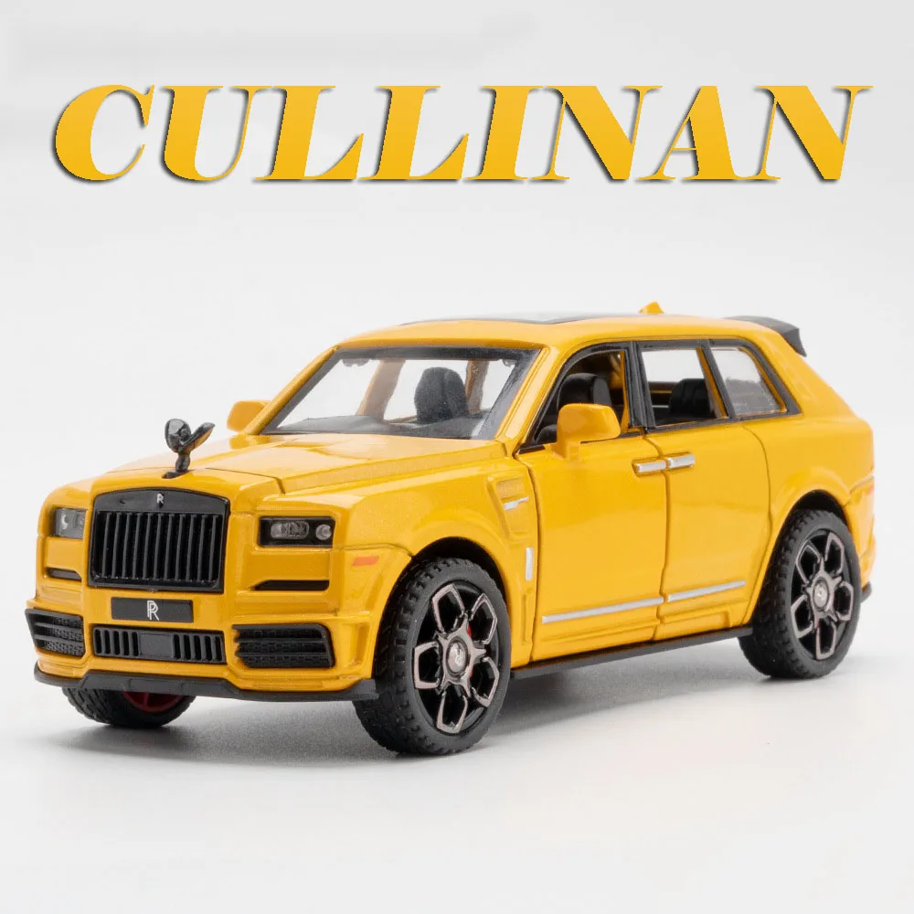Schaal 1:36 Rolls-royce Cullinan M3 Model Speelgoedauto's Legering Diecast Geluid Licht Deuren Geopend Pull Back Mini Voertuig Ornament Modellen