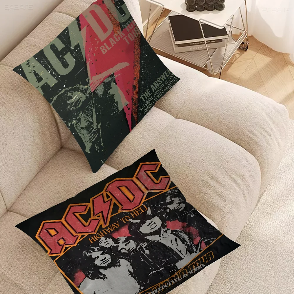 

Rock Singer A-AC D-DC Band Pillow Gift Home Office Decoration Bedroom Sofa Car Cushion Cover Case 45x45