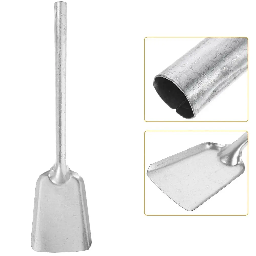 Easy to Store Thickening Coal Shovel Useful Sturdy Long Handle Coal Ash Shovel Iron Lasting Time Use Garden Fireplace Shovel BBQ