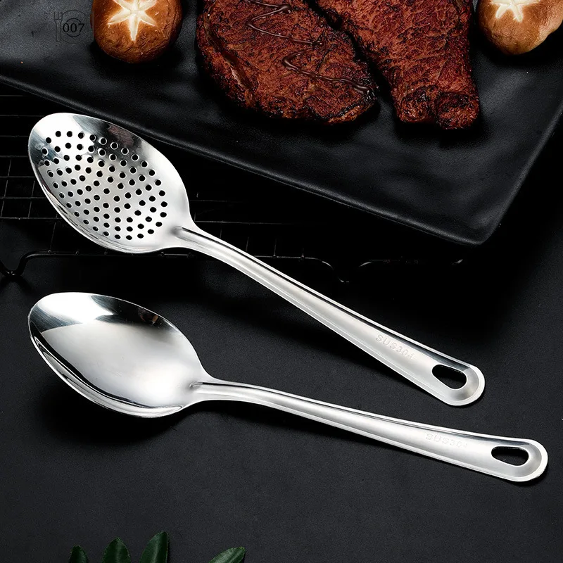 Stainless Steel StrainerSpoon Skimmer StrainerSlotted Spoon StrainerSpoon Perforated SkimmerColander KitchenAccessories