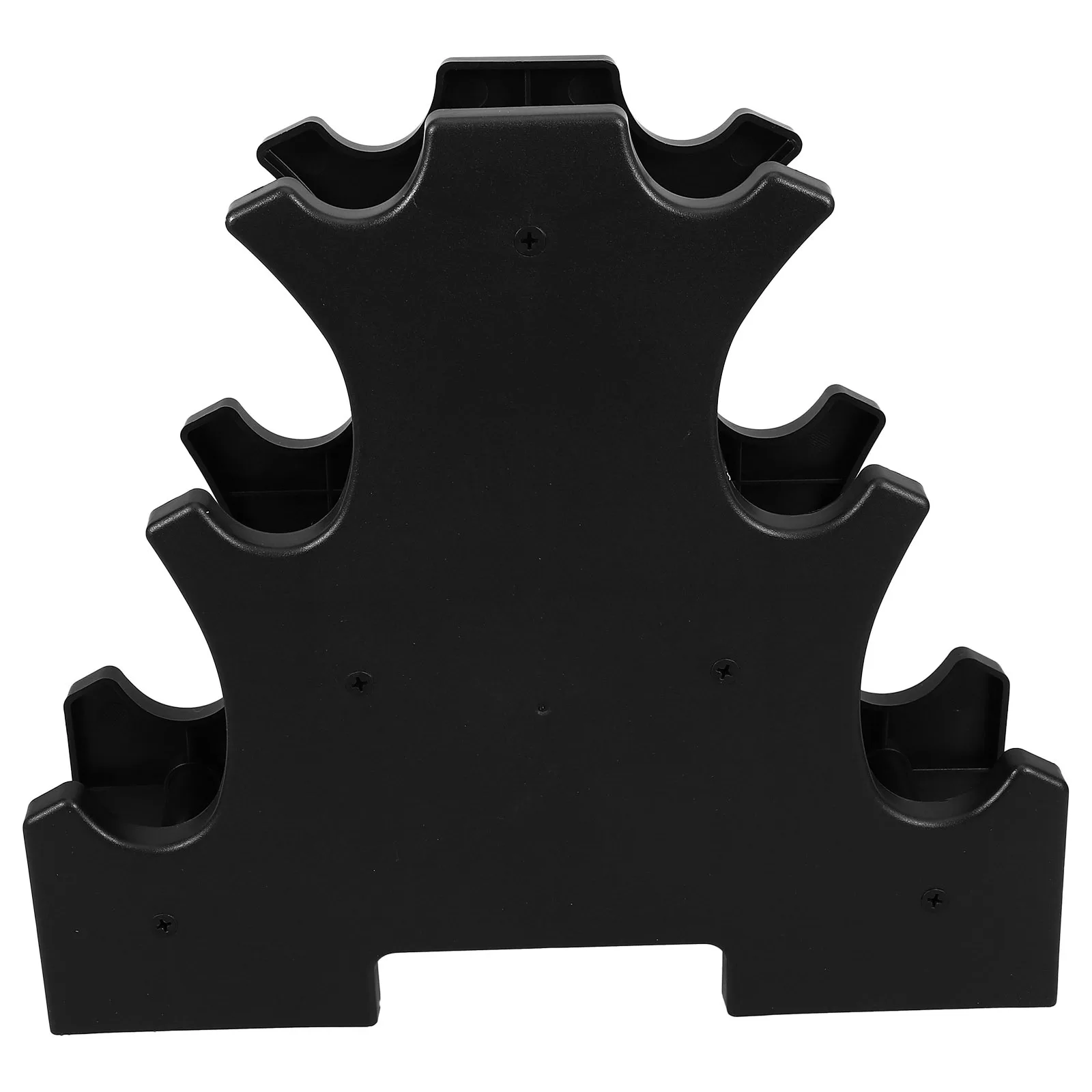 3-Tier الدمبل رف البلاستيك الوزن حامل الدمبل التخزين المنظم الطابق قوس للمنزل الصالة الرياضية معدات تدريب القوة #2