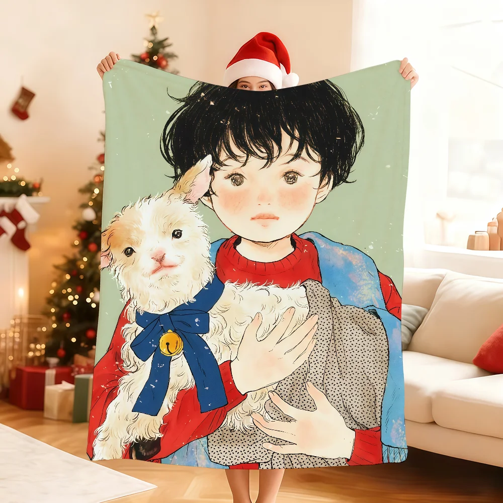 Energetic Interesting Y-Yoovora-A Blanket For Soft Throw Blanket for Picnic Bed Sofa Home Bedroom Cozy Warm Comfortable