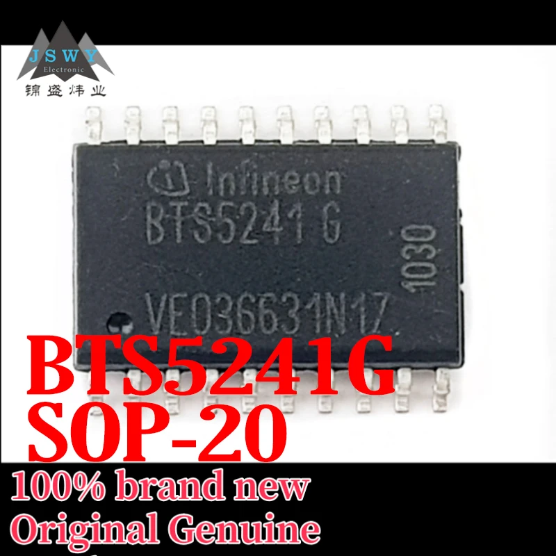

(5/50pcs) BTS5241G BTS5241 SOP20 Integrated Circuit IC Brand New In Stock Electronics Free Shipping