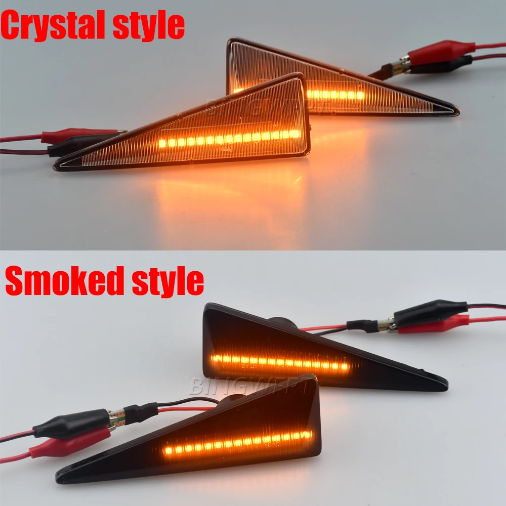 Led Dynamische Side Marker Richtingaanwijzer Indicator Blinker Lamp Signaal Lamp Voor Bmw E90 E91 E92 E93 E60 E87 e82 E46 2 Stuks