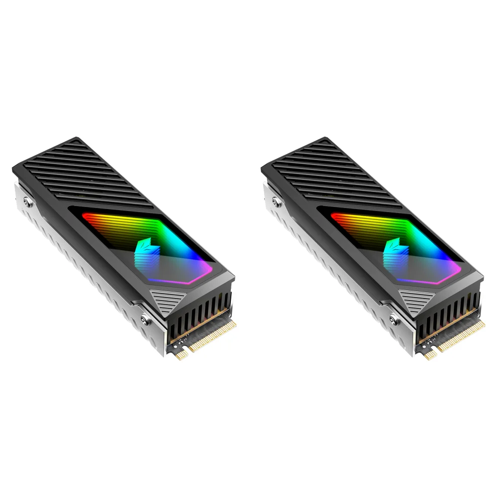 

1-3PCS M.2 2280 SSD Heatsink 5V 3 Pin ARGB SSD Radiator Aluminum PC Solid State Drive Heat Sink Cooler with Thermal Silicone Pad