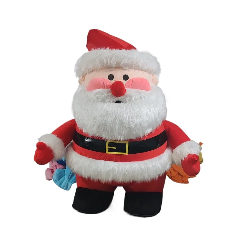 

New Huge Inflatable Santa Mascot Costume Father Christmas Cartoon Doll Clothings Halloween Carnival New Year Fancy Party Dress