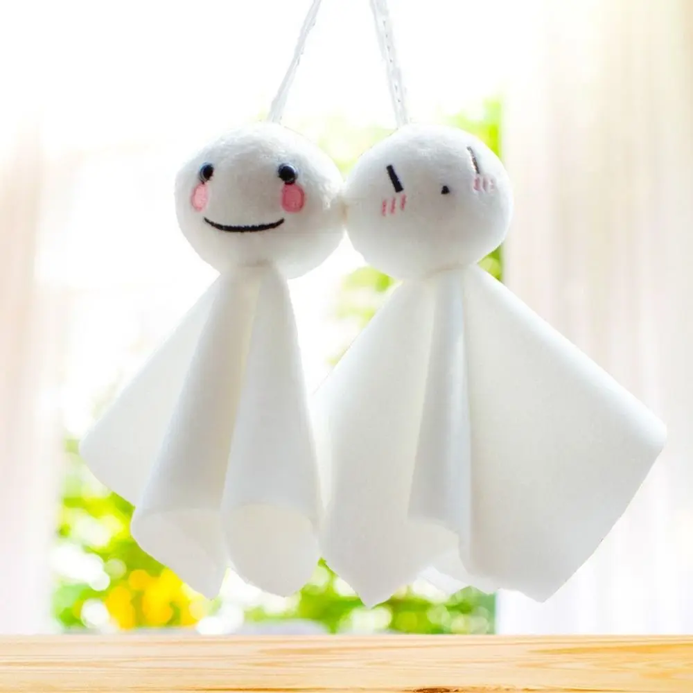 Hanging Ornament Sunny Day Blessing Keyring Japanese Teruterubozu Bag Charm Stuffed Positive Energy Keychain Gift For Girls