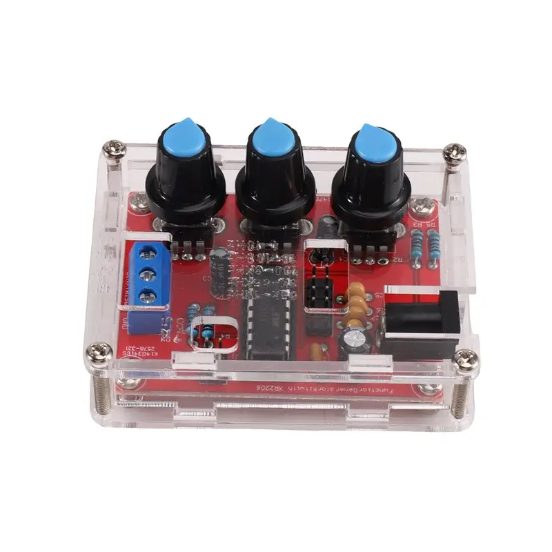TFORU-XR2206 High Precision Function Generator 1Hz-1Mhz Adjustable Sine Square Triangle Wave Signal Generator With Shell