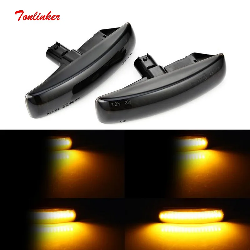 

For Land Rover Discovery3/4 2005-2015 Freeland2 2008-2009 Range Rover Sport 2006 2pcs Led Turn Signals Running Water light Lamp