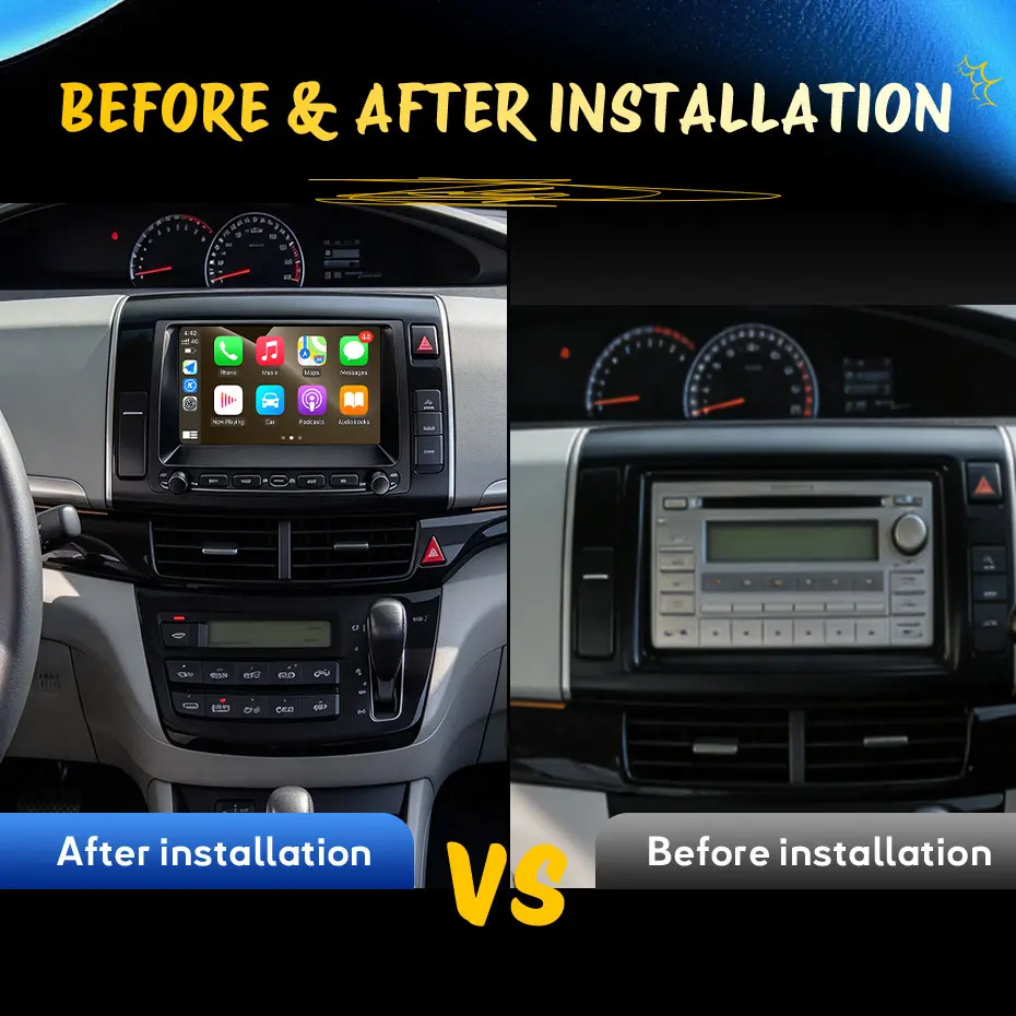 For Toyota Previa 2006-2012 Car Multimedia Player GPS Navigation Android 16 Wireless CarPlay WiFi Auto Tools Head Unit QLED IPS