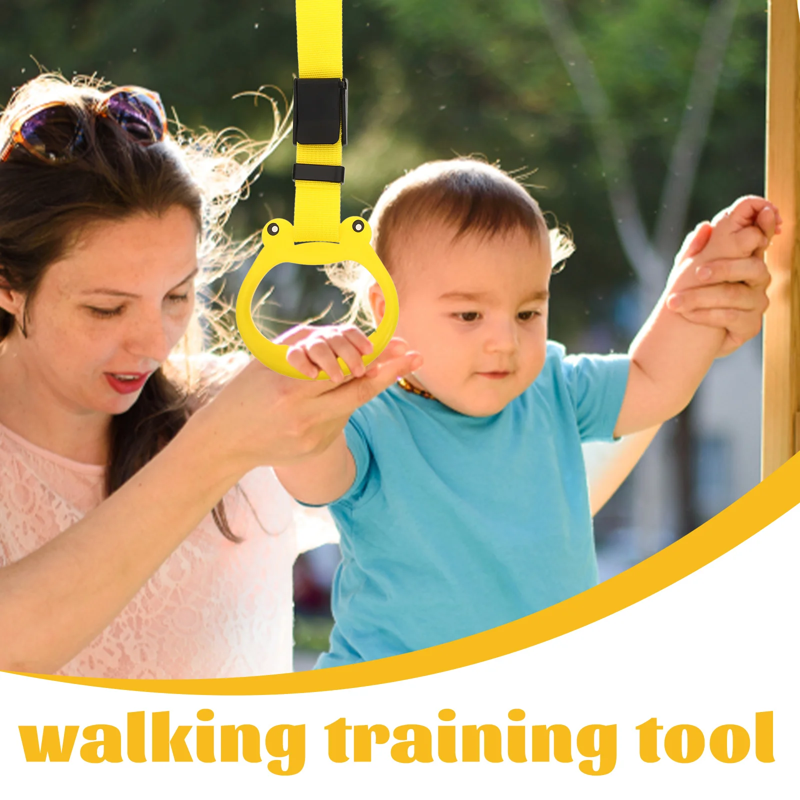 

2pcs Baby Crib Pull Durable Infant Walking Assist Tool Safety Stand Up Ring For Toddler Learning To Walk Nursery Cot Handle Ring