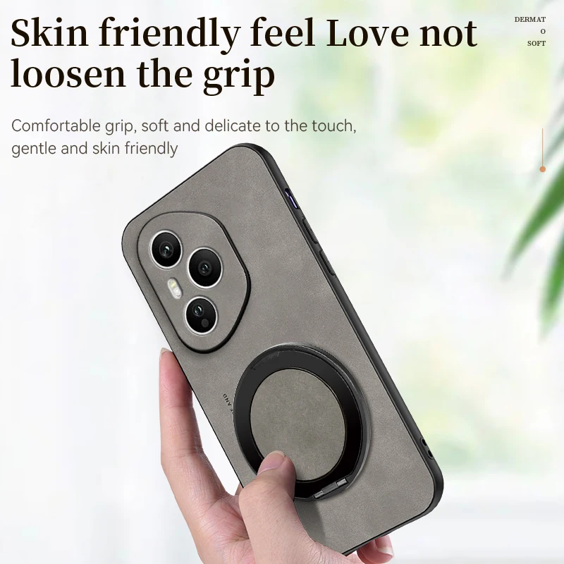 360 °   حافظة لهاتف هواوي هونور 400 سمارت 300 الترا 200 لايت 100 90 80 70 برو غطاء خلفي من جلد الغنم