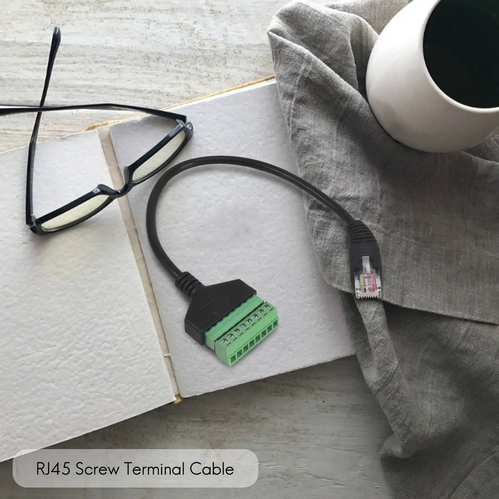 Cable de extensión RJ45 macho a 8 pines para Cat5/6/7, extensor Ethernet AV