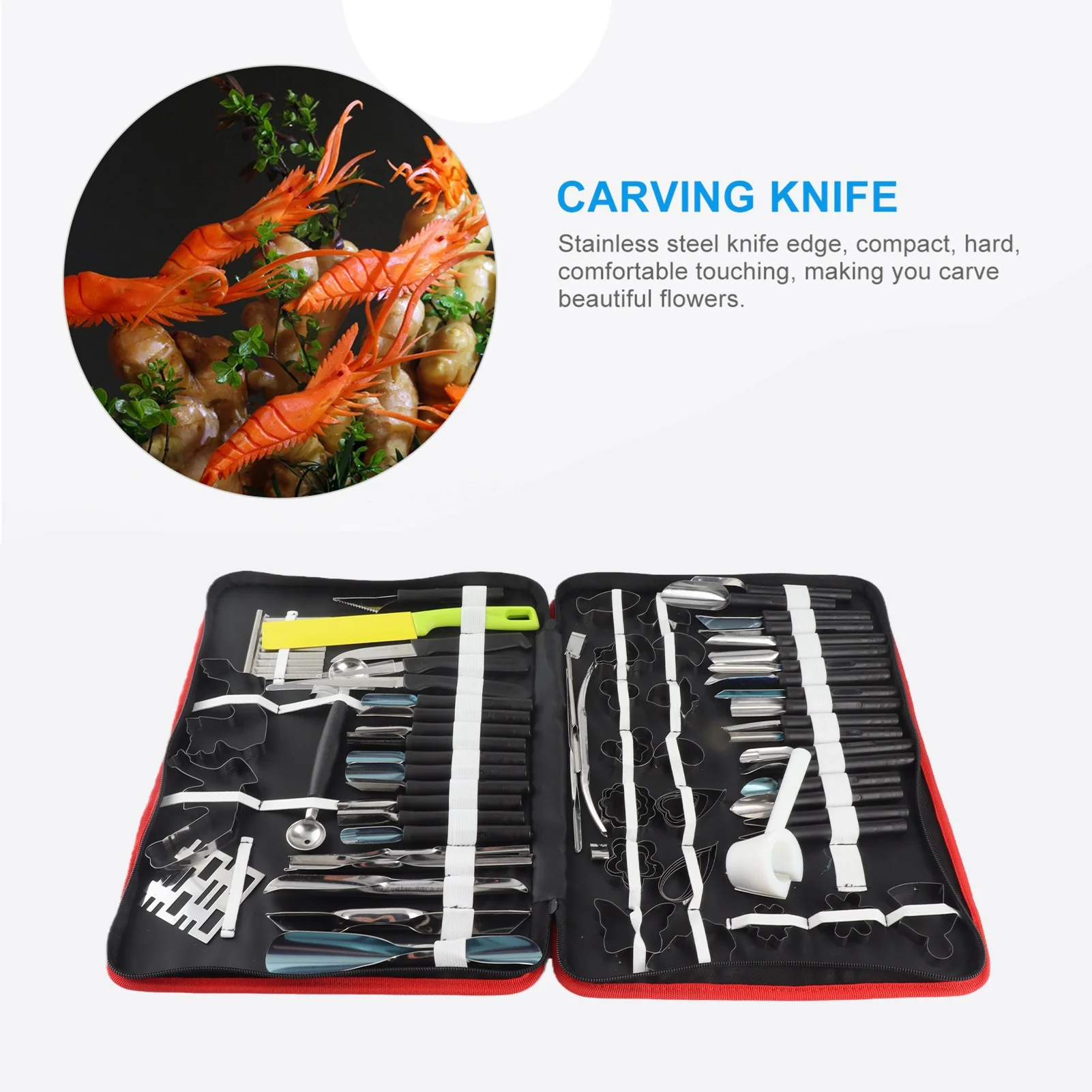 80PCS/Set Culinary Carving Peeling Tools Kit For Fruit Vegetable Garnishing Cutting Slicing Culinary Carving Tool