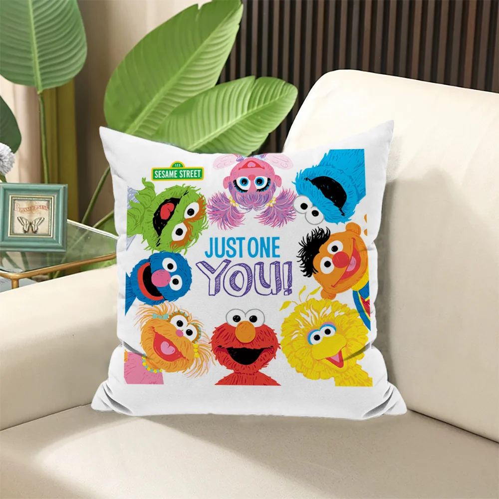 SESAME STREET Sleeping Pillows Pillow Cover Sofa Cushions Fall Decor Pillowcase Decorative Cushion 45x45 Covers Body 45x45cm Bed