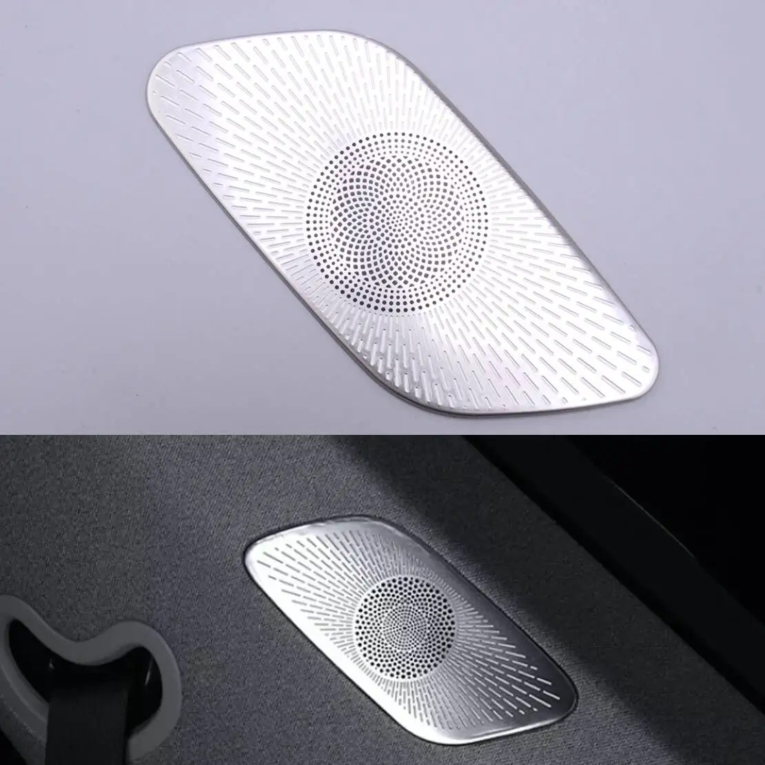 

1 Pair Silver C Pillar Speaker Horn Decoration Cover Trim Fit for Hyundai Palisade 2019 2020 2021 2022 2023 2024 Stainless Steel