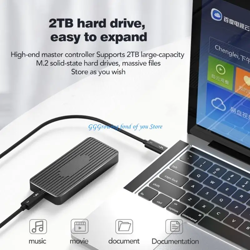 

H9EB BLUEENDLESS USB NVMe SSD Enclosure 40Gbps M.2 NVMe SSD External Hard Driver