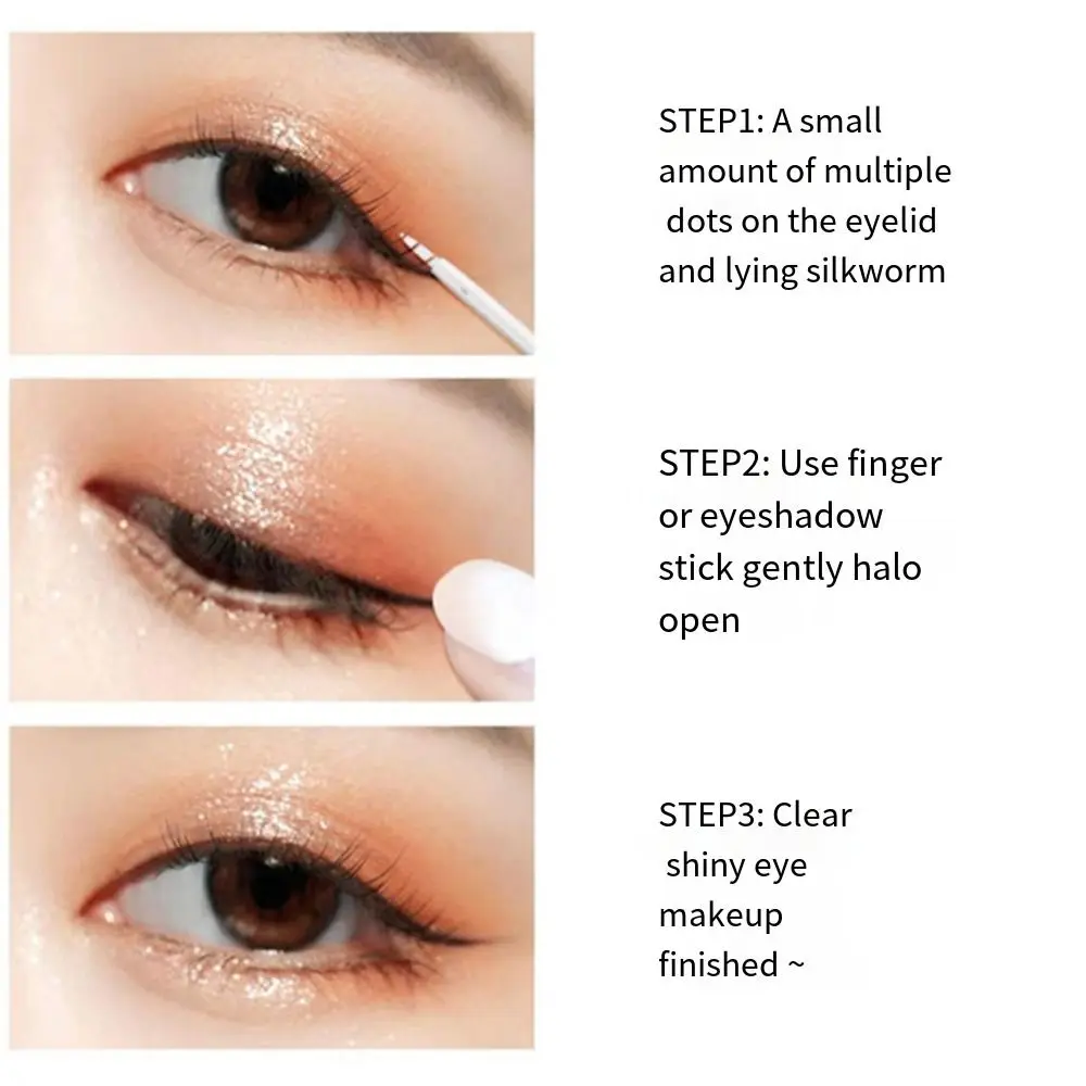 Brighten Lying Silkworm Makeup Tool Highlighter Eyeliner Diamond Eye Shadow Eye Glitter Liquid Eyeshadow Face Shimmer Gel