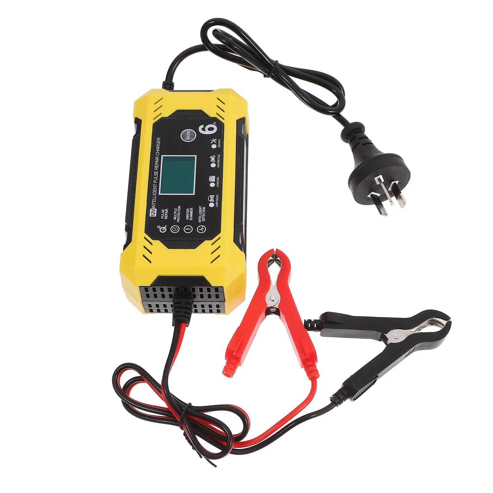 

Smart 12V 6A Car Battery Charger Automatic Temperature Detecting Digital Screen Overprotection Maintainer for Auto Motorcycle