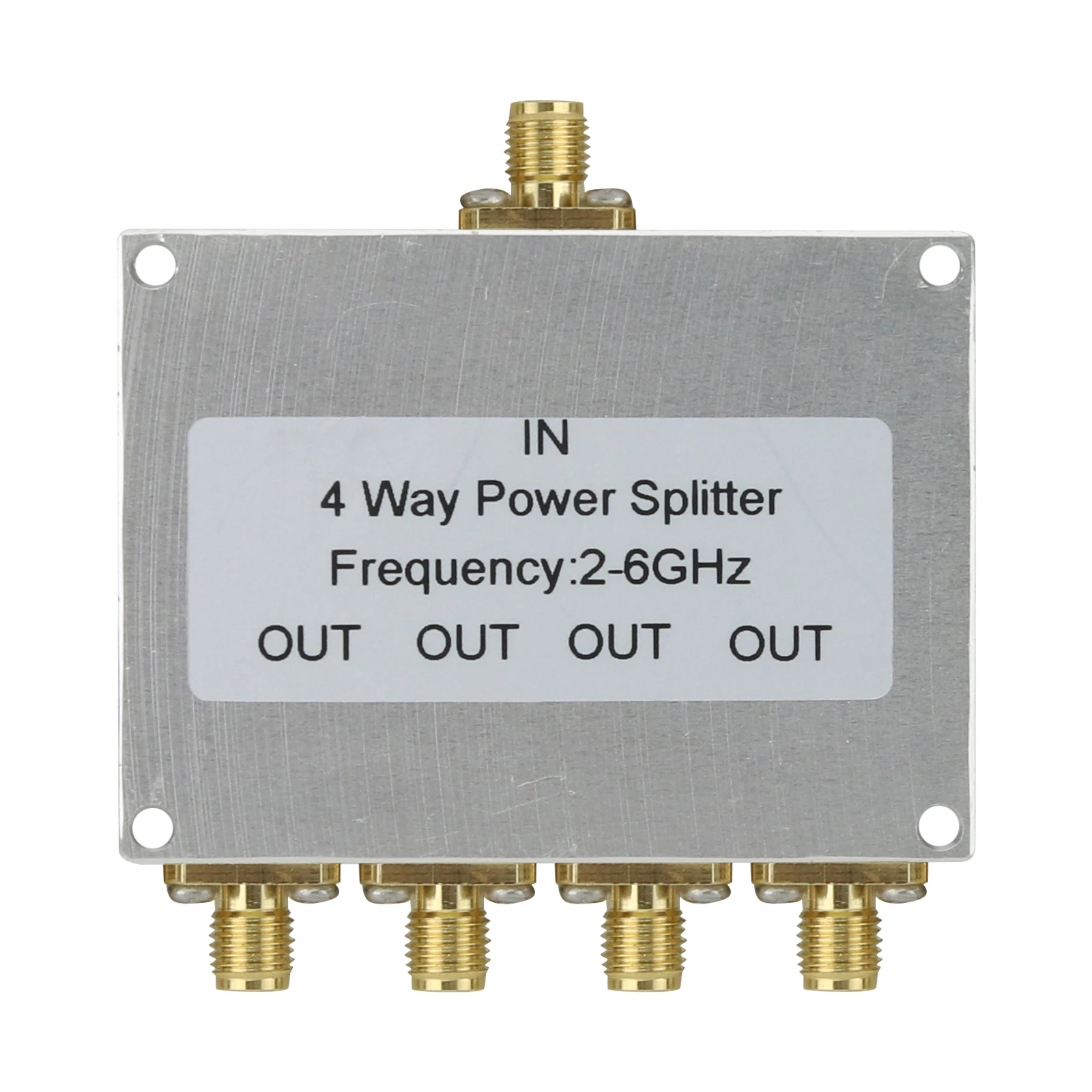 

S.PD02-2060-MSFB 2-6GHz 50W 4-Way RF Power Divider SMA Female Coaxial Connectors High Power Splitter for RF Applications