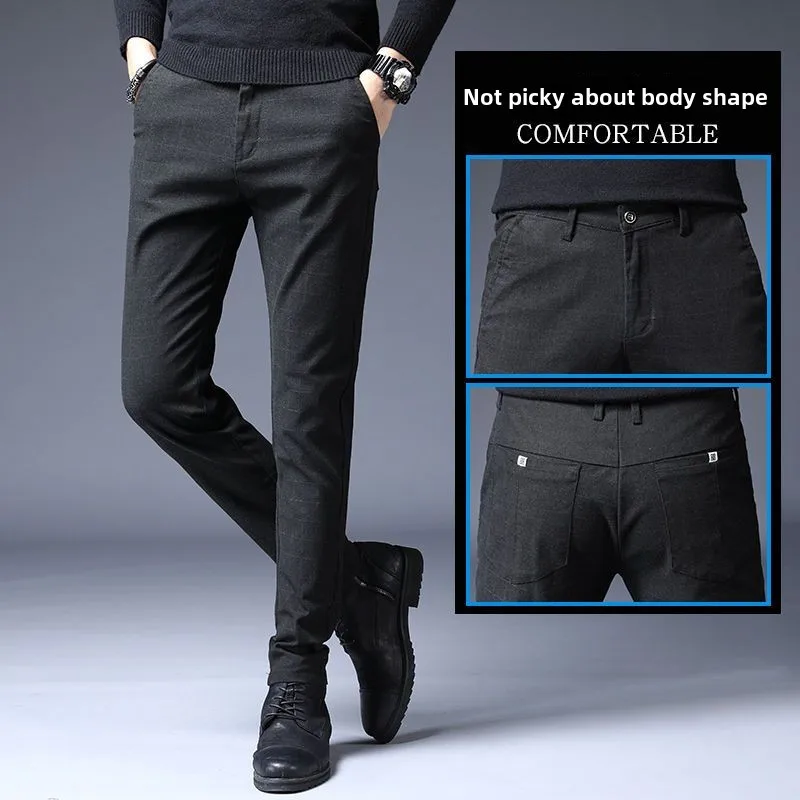 Invisible Open-crotch Pants Spring and Autumn Men's Casual Pants Straight Loose Business New Trousers Full-open Crotch