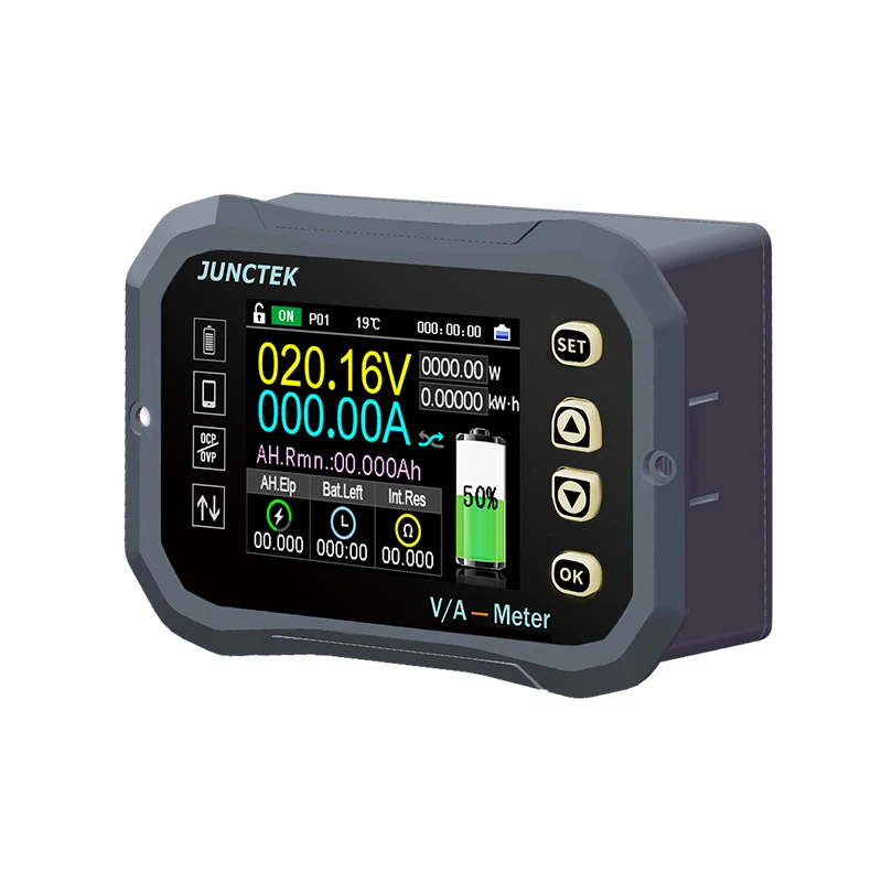 Imagem -02 - Bluetooth Indicador de Capacidade Medidor Coulomb Indicador de Capacidade Tensão Corrente va Kg140f dc 0120v 100a 400a