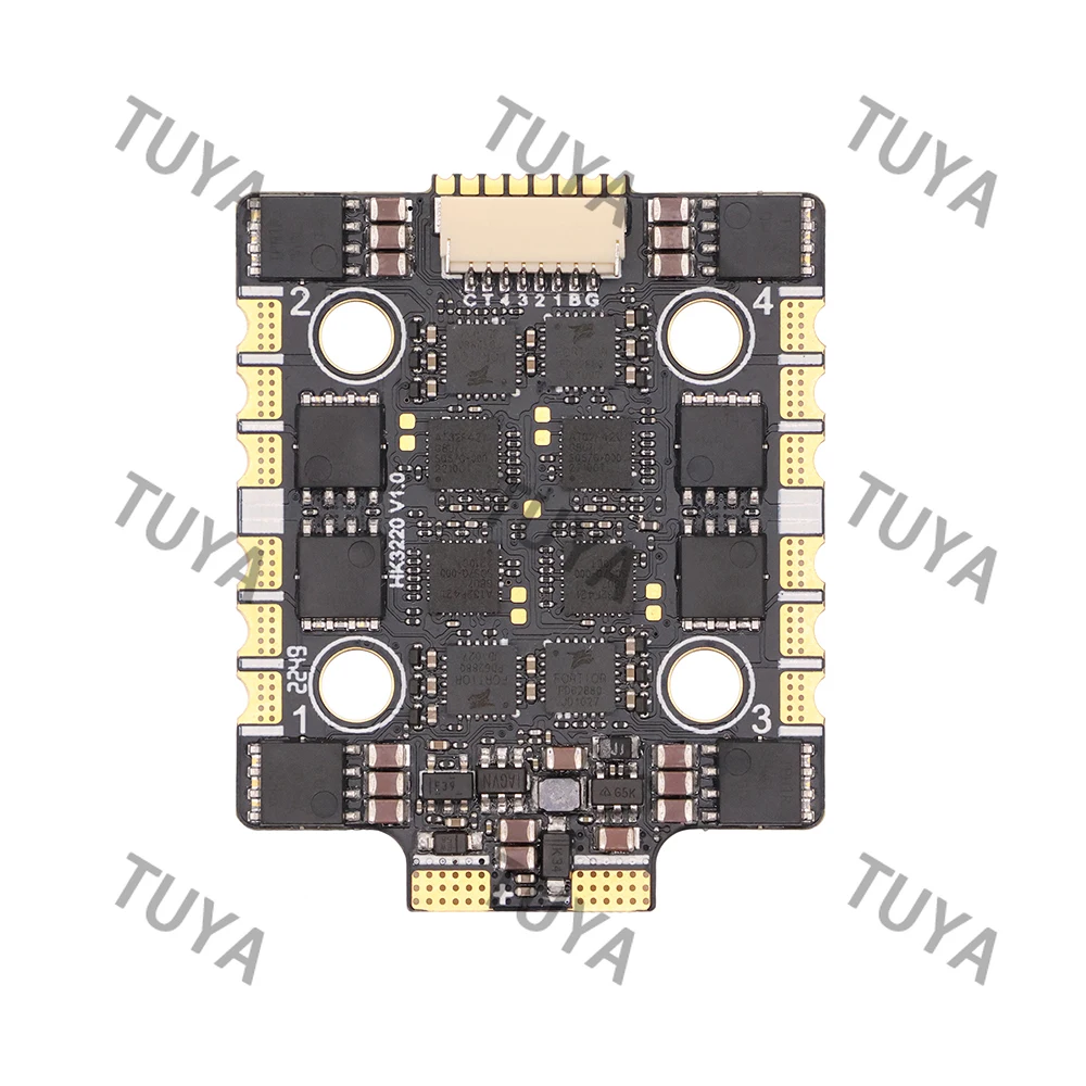 3220 60A 4-in-1 ESC BLHeli_32 2-6S Lipo Brushless Speed Controller DShot1200 for FPV Racing Drone Quadcopter Accessories
