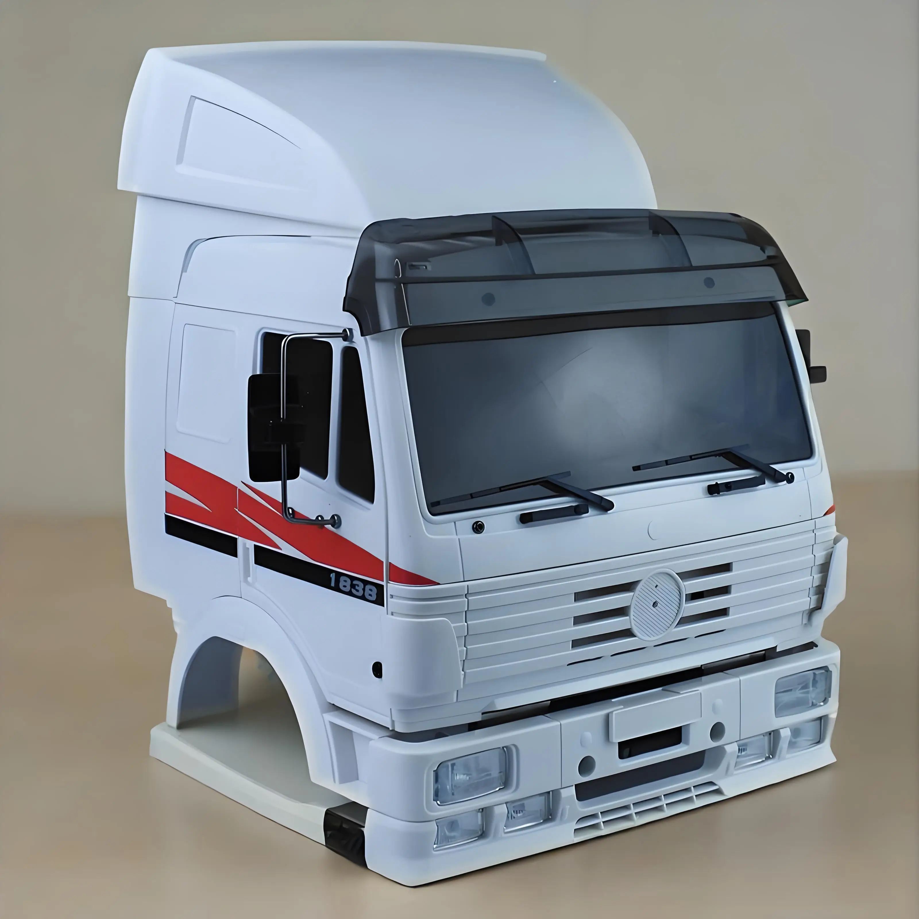 

1:14th Scale R/C Tractor Truck Plastic Cockpit Body for Tamiya RC BENZ 1838 ACTROS AROCS Scattered Parts Set DIY
