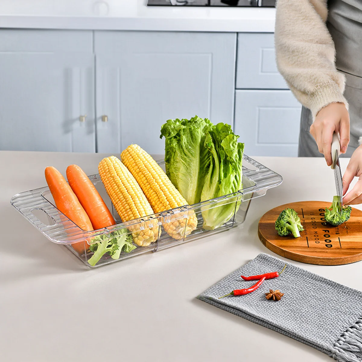 

Strainer Basket For Kitchen Sink Drain Colander Over The Sink Drying Rack Fruit Vegetable Washing Basket Kitchen Gadget