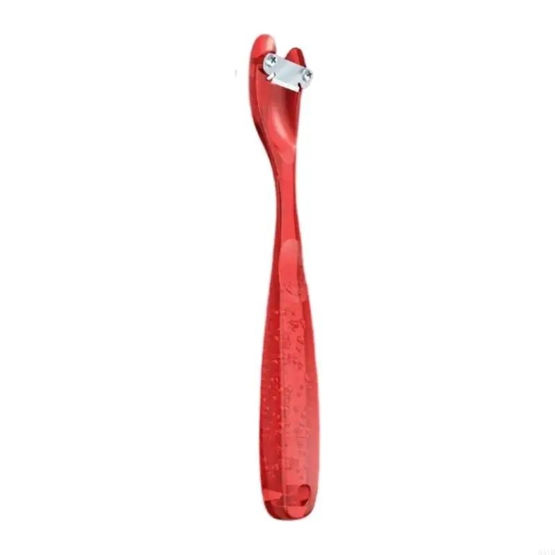 Flower Stem Thorn Stripper Tool with Curved Metal Scraping Head and Textured Long Handle for Rose Bouquet Work M4YD - view 4