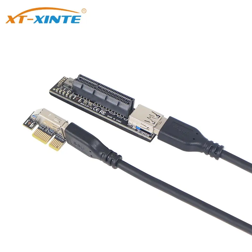 

Адаптер для расширения PCI Express USB 3,0, Райзер PCIE, Райзер-карта USB 3,0, PCI-E SATA PCI E, Райзер PCI Express X1 на X4, слот