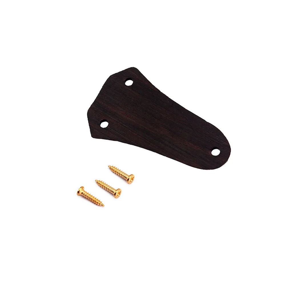 Wooden Bell-Shaped Truss Rod Cover Rosewood for Electric Guitar Bass 40Mm Height 17.3mm Bottom Hole Distance 3 Mounting Screws