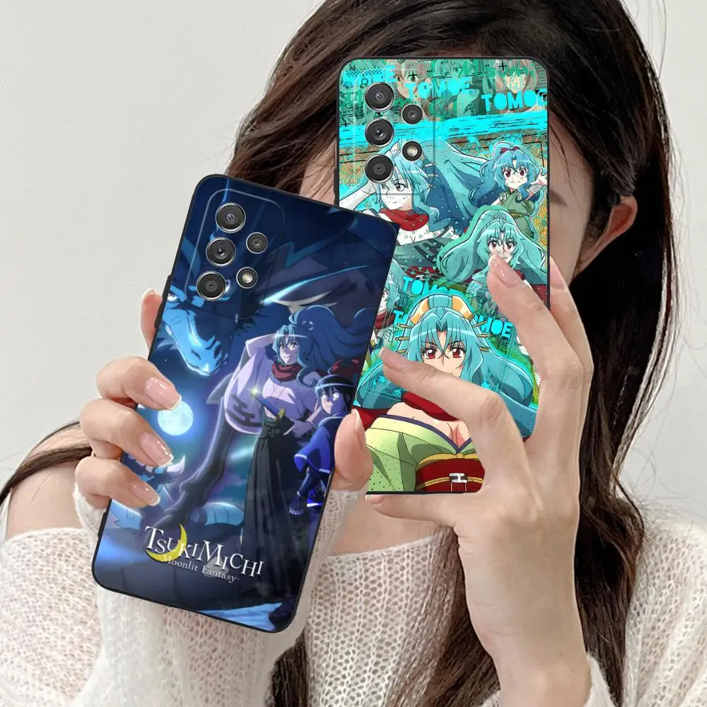 Tsukimichi Tomoe funda de teléfono móvil para Samsung Galaxy M55 54 42 35 34 33 32 23 22 15 14 13 12 F55 5G cubierta colorida bonita