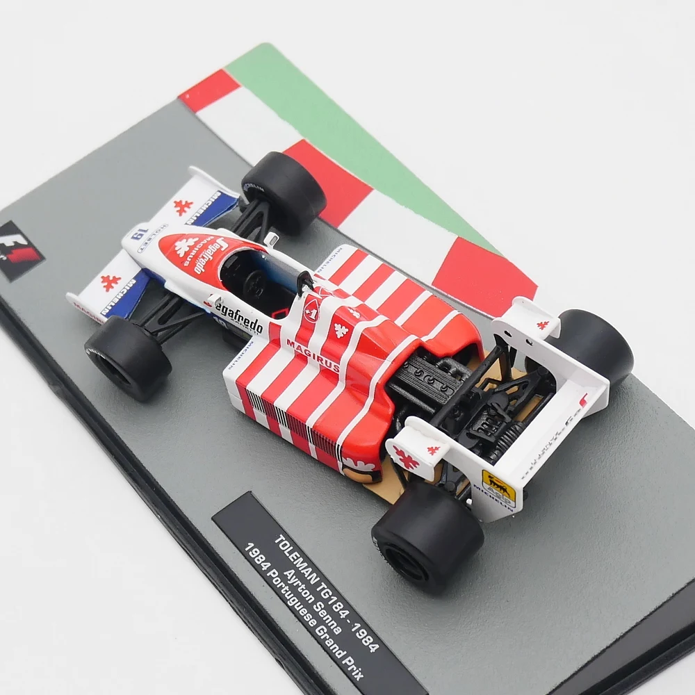 Ixo 1:43 Toleman TG184 1984 Ayrton Senna Diecast Car Model Metal Toy Vehicle