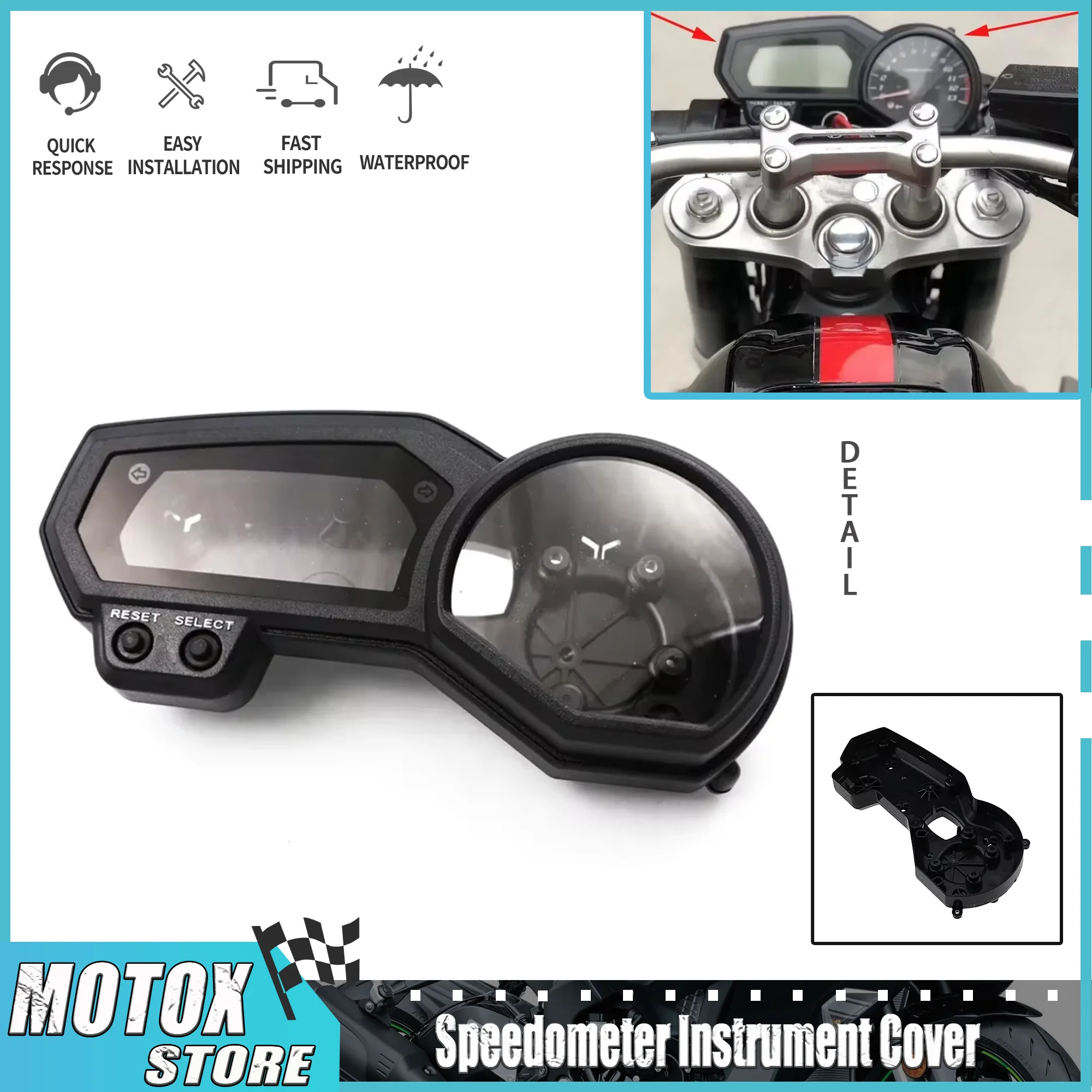 Speedometer Instrument Gauge Housing Cover Motorcycle Single / Double Turn Fit For YAMAHA FZ1 FZ1S FZ1N FZ6 FZ6N XJ6 FZ8N FZ8