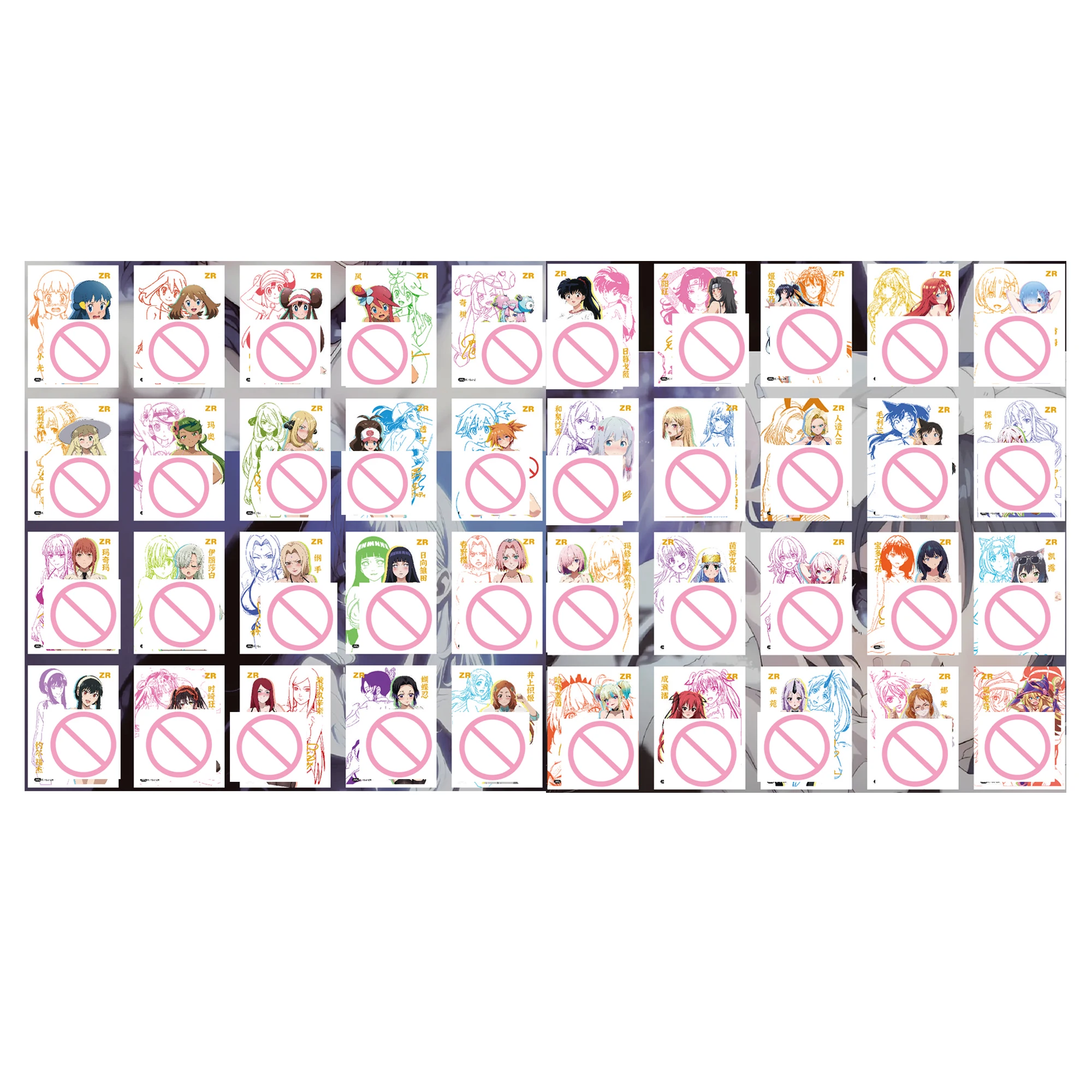 

40 шт./компл. Diy 2nd Edition Goddess Story Zr Lono Lillie Makima Коллекционная карта Цветная флэш-карта Android 18 Nami Signature Card Подарок