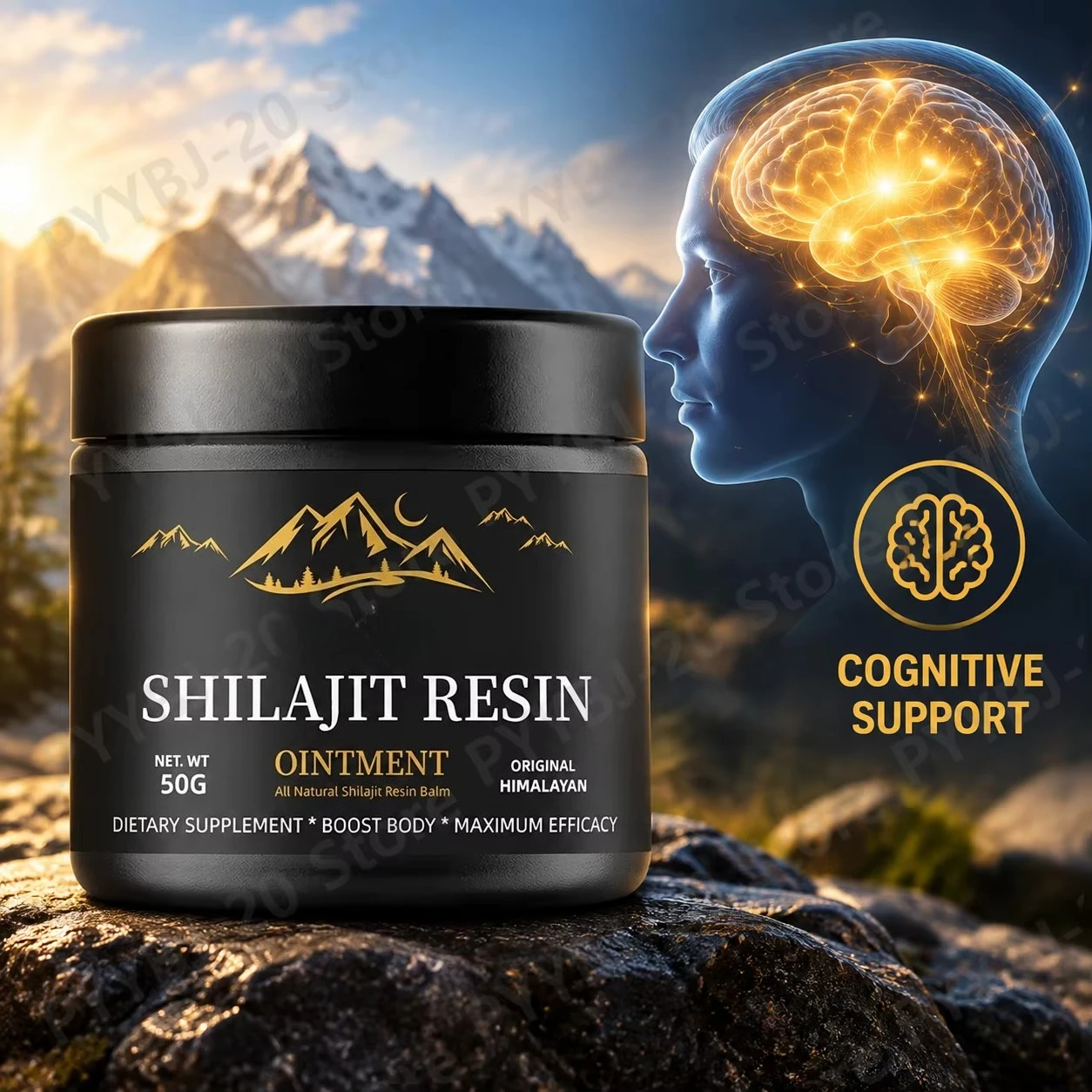 Shilajit Resin Metabolism Support Cognitive Support Immunity Support with Fulvic Acid Trace Minerals Natural Mineral Resin 50g