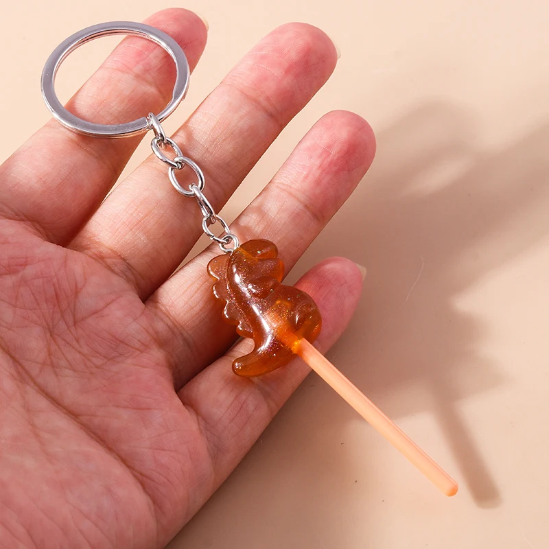 Aihua 40 Farben Süße Süßigkeiten Lutscher Schlüsselanhänger Nachahmung Lebensmittel Zucker Schlüsselanhänger Frauen Mädchen Tasche Anhänger Schmuck Geburtstagsgeschenke – Detail 27