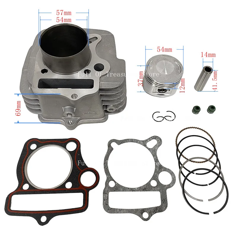 

Цилиндр двигателя мотоцикла для LIFAN125 YinXiang YX125 153FMI Цилиндр Поршень