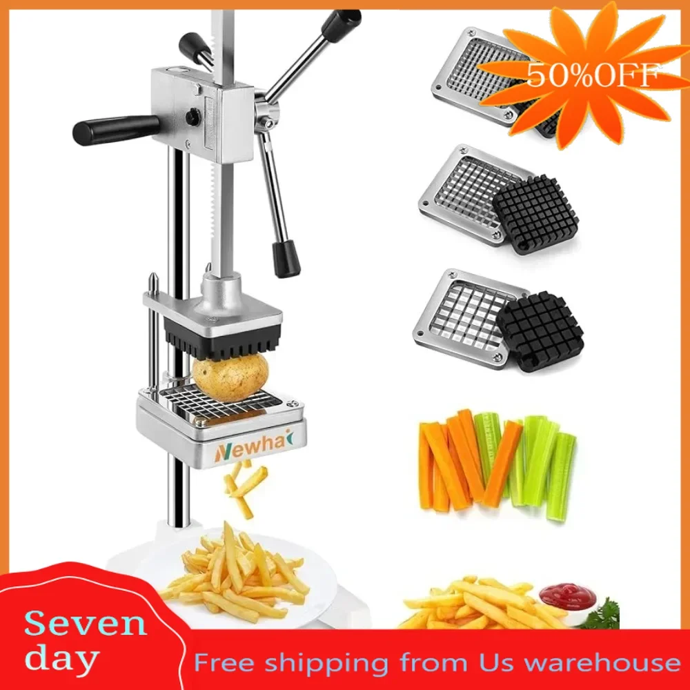 

Kitchen Gadgets Commercial French Fry Cutter Manual Potato Slicer Stainless Steel Fruit Vegetable Chopper Fries Food Processors