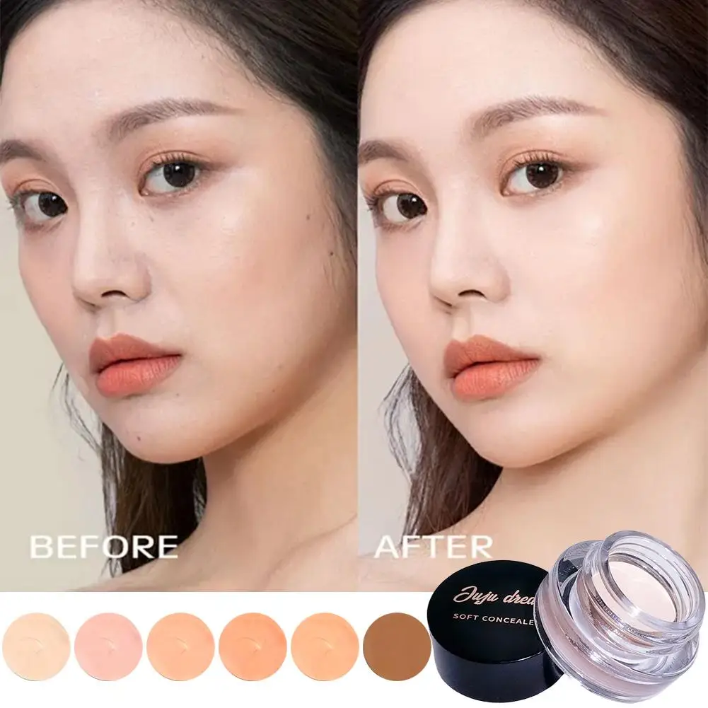 Corrector de cobertura completa resistente al agua, 6 colores, para tatuajes, cicatrices, base de acabado Natural para todos los tonos y tipos de piel J8L4