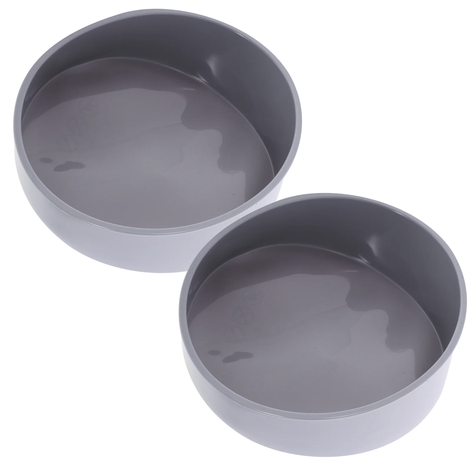 

2 Pcs Bakeware Cake Mold Pan Baking Dish Silica Gel Pancake Molds Non-stick Silicone