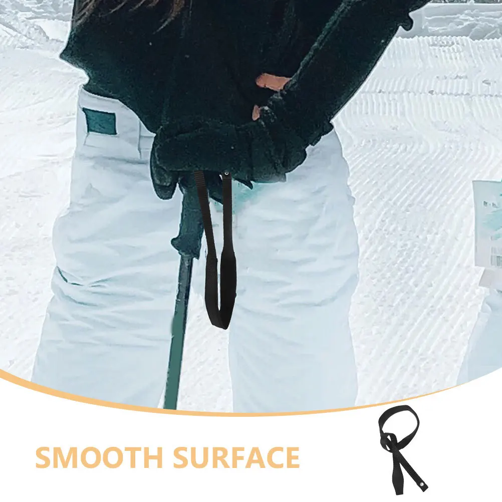 قطعتان من سوار المعصم القطبي للرحلات القابل للتعديل، حزام عصا التزلج، ربطة عنق واقية للرياضات الخارجية، نايلون متين، مريح، خفيف الوزن #4